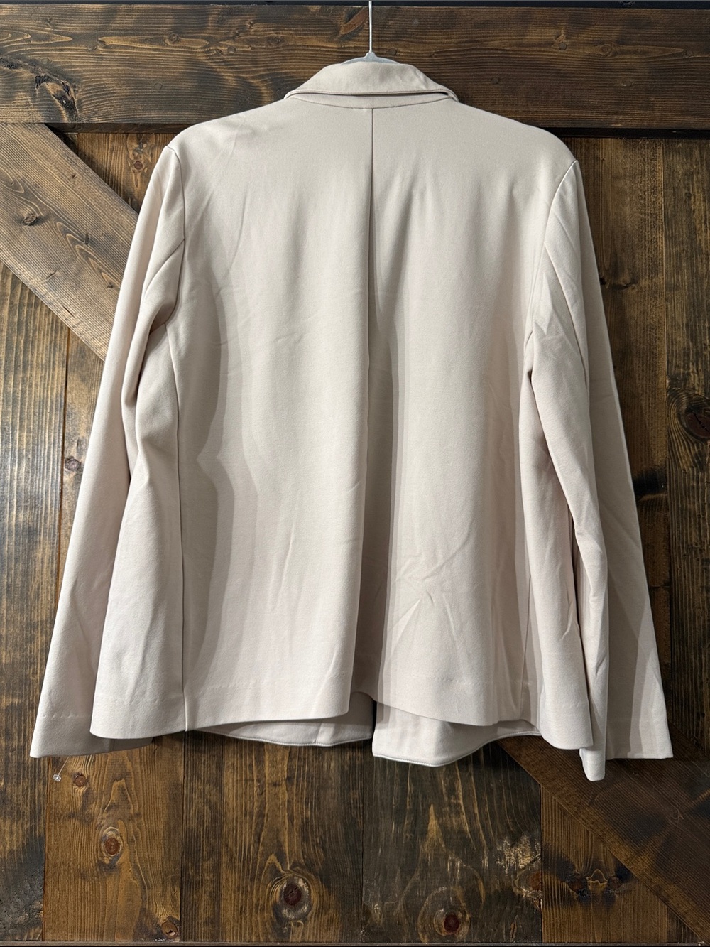Eileen Fisher Open-Front Cream Blazer - Picture 4 of 7